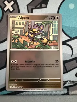 Me02: Phantasmal Flames Pokemon TCG Aipom 78/94 Reverse Holo - Image 1