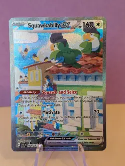 Pokemon TCG Squawkabilly EX #264 Paldea Evolved Illustration Rare - Image 1