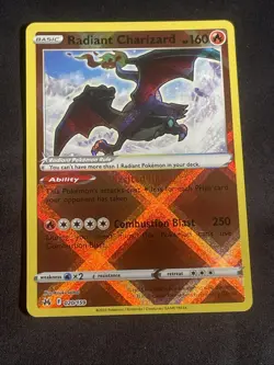 TCG Pokemon Radiant Charizard 020/159 Crown Zenith Radiant Rare Holo NM/M - Image 1