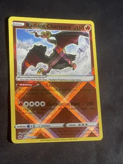 TCG Pokemon Radiant Charizard 020/159 Crown Zenith Radiant Rare Holo NM/M - Image 3