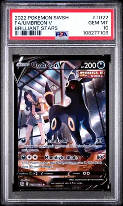 Umbreon V | Brilliant Stars: Trainer Gallery | Pokemon TG22/30 | PSA 10 - Image 1