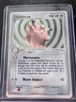 Pokemon Clefable ex 2004 EX Fire Red & Leaf Green 106/112 Holo - Image 1