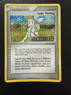 2005 Lady Outing 87/107 EX Deoxys Set Pokemon Stamped Reverse Holo MP - Image 1