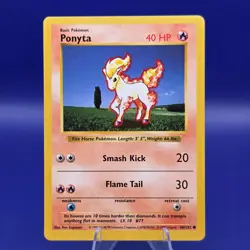 Ponyta Shadowless 60/102 Base Set Common Pokemon 1999 LP - Image 1