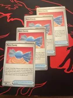 4x Rare Candy 125/132 Mega Evolution Pokemon Playset x4 - Image 2