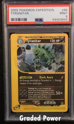 Expedition Tyranitar PSA 9 (3943) 66/165 Pokemon - Image 1