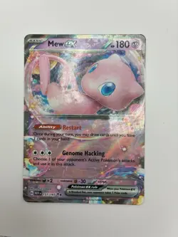2023 Pokemon Scarlet and Violet 151 Holo Mew ex 151/165 - Image 1
