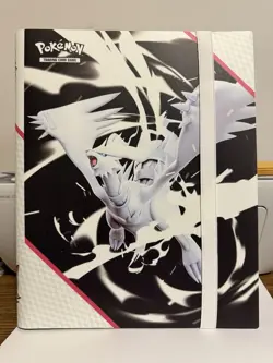 Pokemon Scarlet & Violet White Flare Binder With Reshiram & Elastic Strap - Image 1