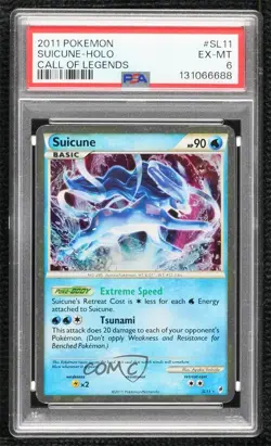 Suicune Holo Pokemon HeartGold & SoulSilver Call of Legends Shiny Legendary - Image 1