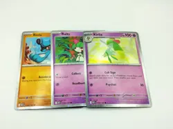 Pokemon Kirlia 059/132 Ralts 076/132 & Riolu 086/132 Promo MEG English NM - Image 1