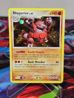 Rhyperior 12/130 Diamond & Pearl HOLO Rare Pokemon LP - Image 1