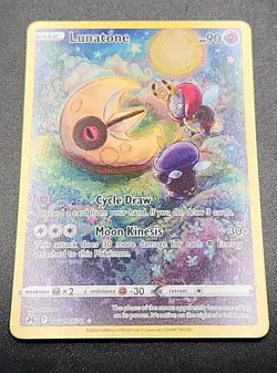 Pokemon Lunatone GG11 Sword & Shield Crown Zenith Galarian Gallery Ultra Rare A1 - Image 3