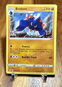 Boldore 087/203 Non Holo Uncommon Evolving Skies Pokemon Card NM - Image 1