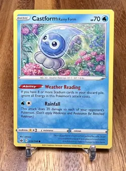 Castform (Rainy Form) 033/198 Non Holo Common Chilling Reign Pokemon Card NM - Image 1