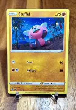 Stufful 150/264 Non Holo Common Fusion Strike Pokemon Card NM - Image 1