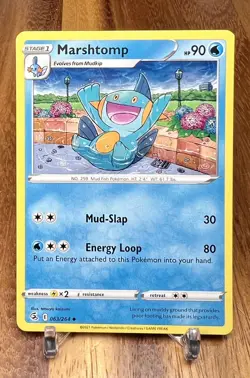 Marshtomp 063/264 Non Holo Uncommon Fusion Strike Pokemon Card NM - Image 1