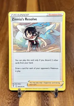 Zinnia's Resolve 164/203 Non Holo Evolving Skies Pokemon Card NM - Image 1