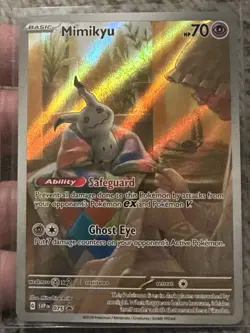 2024 Pokemon Black Star Promo Card 075 Mimikyu Scarlet & Violet Paldean Fates - Image 1