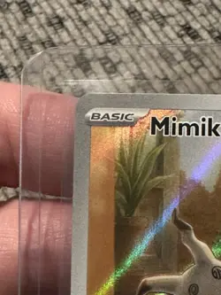 2024 Pokemon Black Star Promo Card 075 Mimikyu Scarlet & Violet Paldean Fates - Image 2