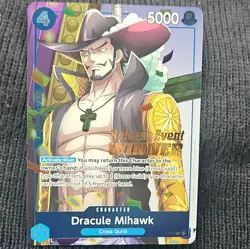 Dracule Mihawk (OP11 Release Event Winner) P-081 One Piece Promotion Cards Foil - Image 1