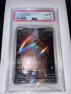 Pokemon TCG Charmander Scarlet & Violet Holo Illustration Card 168/165 - Image 1