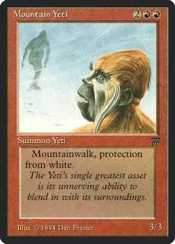Mountain Yeti PL Legends MTG Magic the Gathering Red English Card - Image 1