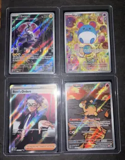 Pokemon ascending hero’s card lot illustration rare, ultra rare and a SV promo - Image 1