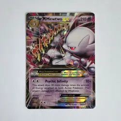 Pokemon M Mewtwo EX Ultra Rare Holo Mega Breakthrough 64/162 210HP Trading Card - Image 1