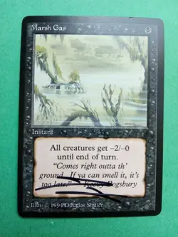 MTG Magic Marsh Gas Signed Artist Proof x1 The Dark Douglas Shuler - Image 1