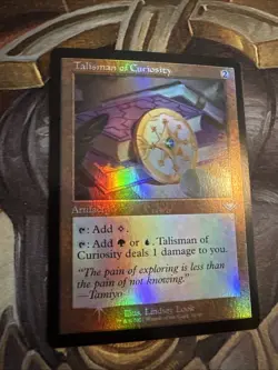 MTG Modern Horizons 2 Talisman of Curiosity Retro Frame Foil - Image 1