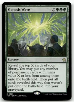 Genesis Wave MTG Foundations 221 Rare NM - Image 1