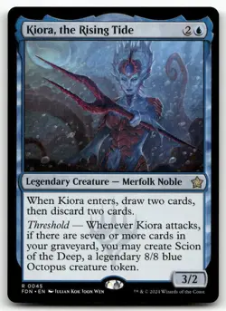 Kiora, the Rising Tide MTG Foundations 45 Rare NM - Image 1