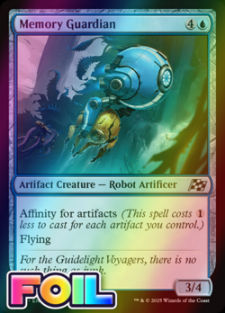 x1 Memory Guardian DFT Aetherdrift MTG 49 FOIL UNCOMMON M/NM 1x - Image 1
