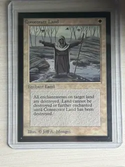 MTG International Collector's Edition - Consecrate Land - Never Played - Mint - Image 1