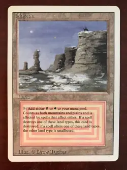 MTG Revised Plateau NM - Dual Land - Image 1