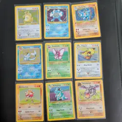 9 x Holo Pokemon Card Bundle - Lot - Bulk Base Wotc Vintage 1999 - Image 1