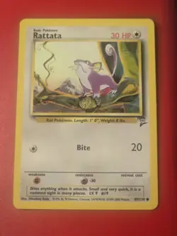 Pokemon TCG Rattata Base Set 89/130 Regular Unlimited Common - Uncirculated - Image 1