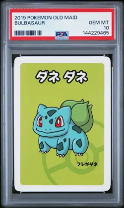 2019 Pokemon Babanuki Old Maid Bulbasaur PSA 10 Gem Mint - Image 1
