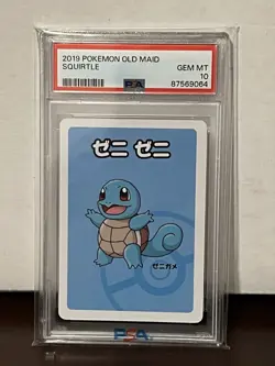Old Maid Japanese Pokemon Center Red Back 2019 Squirtle PSA 10 - Image 1