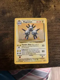 Pokemon Magneton 009/102 Base Set Holo Vintage LP WOTC - Image 4