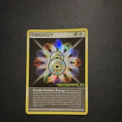 Pokemon Double Rainbow Energy Rare Reverse Holo EX Emerald 87/106 - Image 1