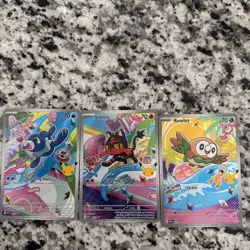 Pokemon 2026 First Partner Illustration Collection Series 1 Promos Set 43-45 #ML - Image 1