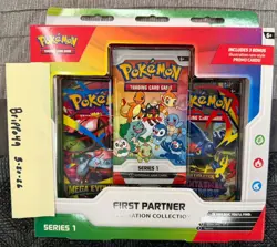 Pokemon TCG First Partner Illustration Collection (1x Promo Pk, 2x Booster Pk) - Image 1