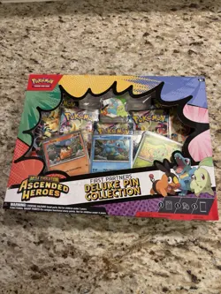 Pokemon Ascended Heroes First Partners Deluxe Pin Collection Box - Sealed New! - Image 1