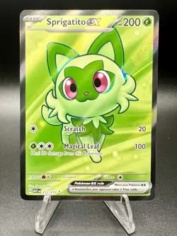 Pokemon TCG Sprigatito EX 251/217 Full Art Ultra Rare Holo Ascended Heroes - Image 1