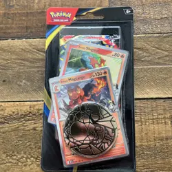 Pokemon TCG Phantasmal Flames - 2x Premium Checklane Blister (Greedent+Magcargo) - Image 2