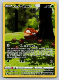 Pokemon Hisuian Voltorb Ultra Rare Crown Zenith: Galarian Gallery GG01/GG70 NM - Image 1