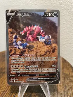 Pokemon TCG: Drapion V Full Art Ultra Rare Galarian Crown Zenith GG49/GG70 - LP - Image 1