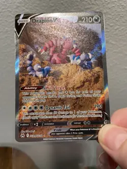 Pokemon TCG: Drapion V Full Art Ultra Rare Galarian Crown Zenith GG49/GG70 - LP - Image 3
