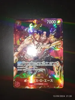 Portgas D.Ace OP02-013 [PAR] Carta parallela SR ONE PIECE Giappone Paramount War - Image 1